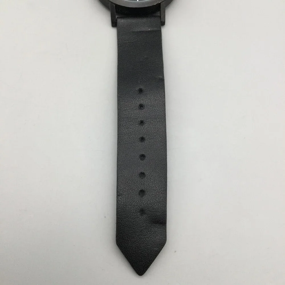 Biden Watch Men 42mm Black Round Dial Silicone Band New Battery